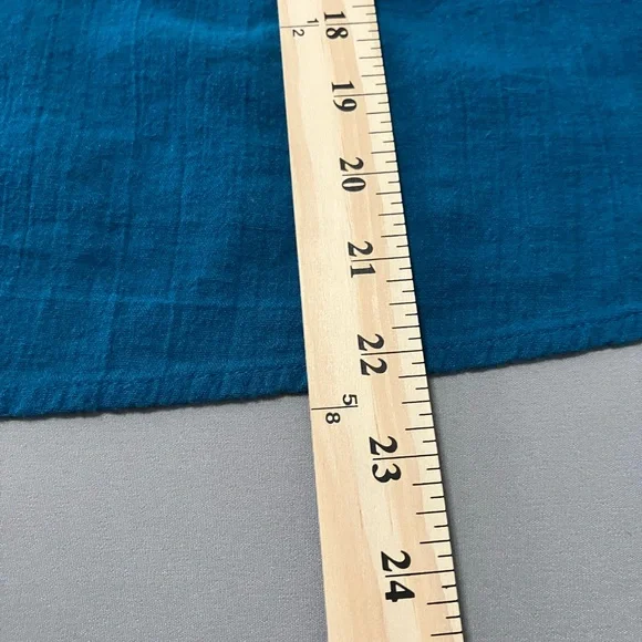 Lane Bryant Teal 22/24 Women’s Boho Off Shoulder Peasant Top Eyelet Flowy - Picture 13 of 13